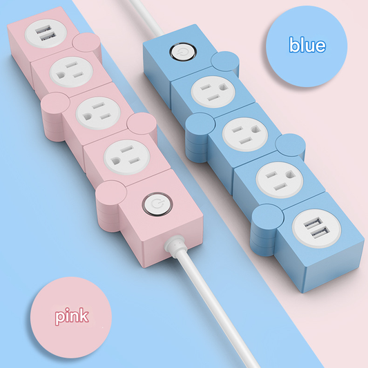 360-degree rotating and folding power strip🎁
